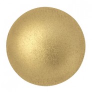 Les perles par Puca® Cabochon 25mm Light gold mat 00030/01710